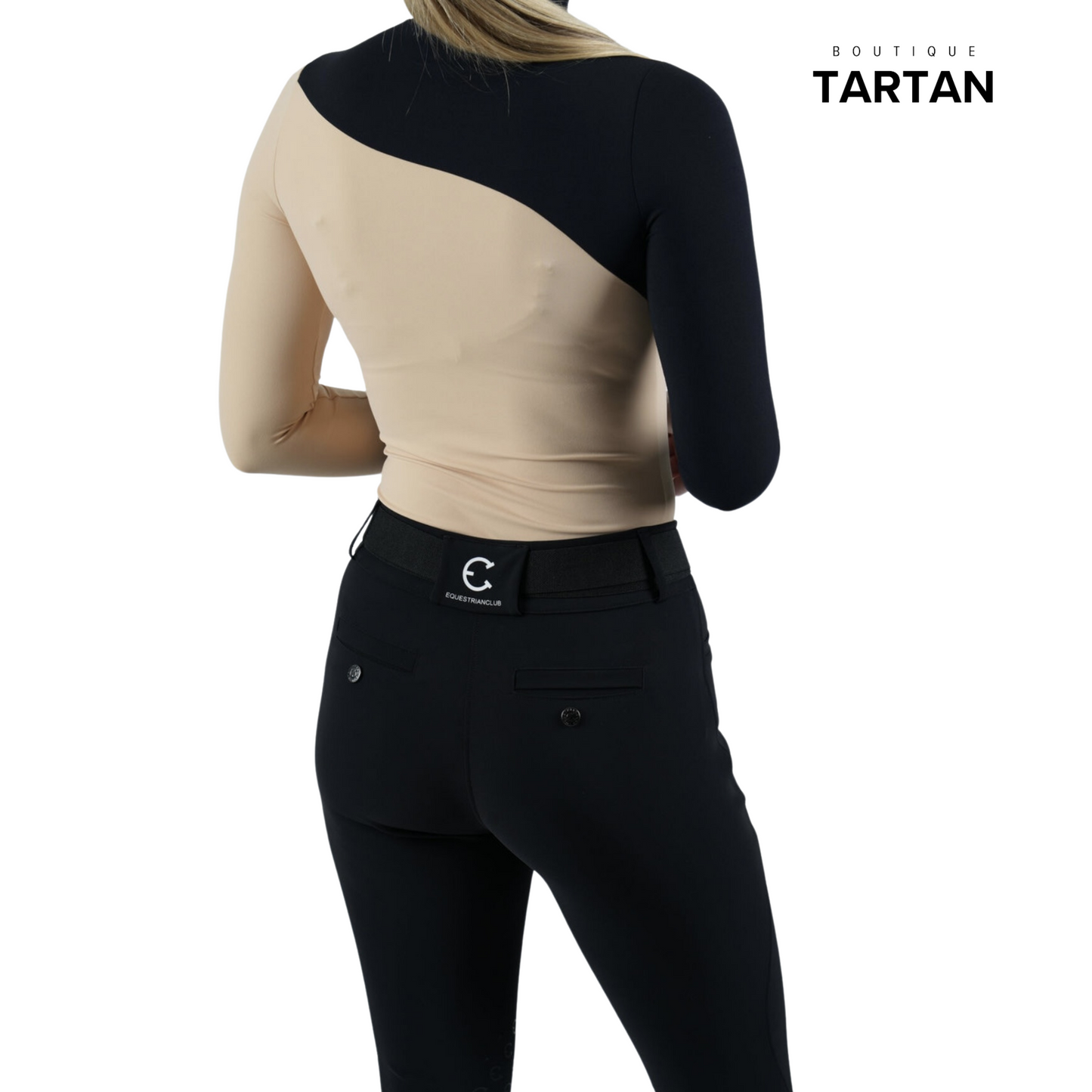 BELLA Turtleneq Beige & Black