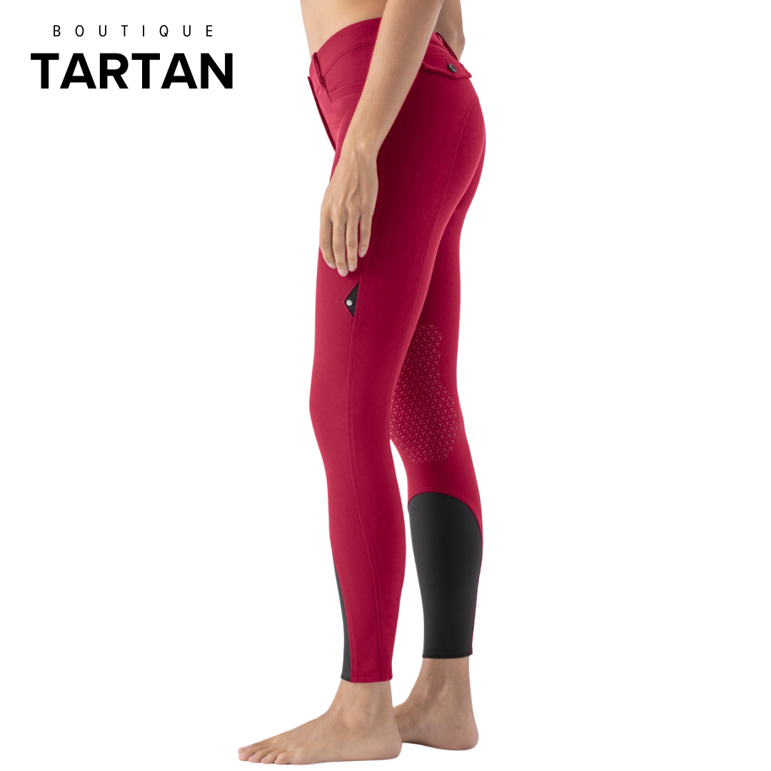 ATIRK SUMMER – CHERRY women’s B-MOVE knee grip breeches