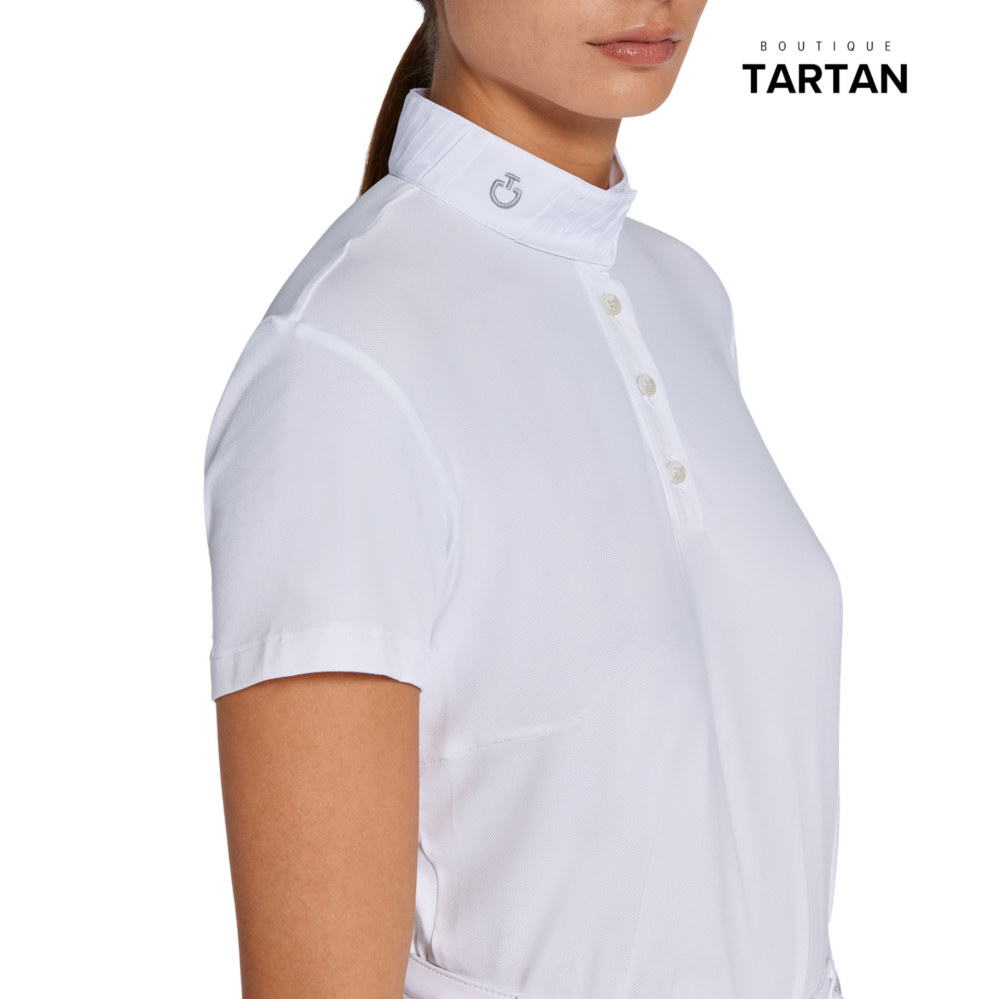 CT S\S Competition Polo w/ Pleated Collar
