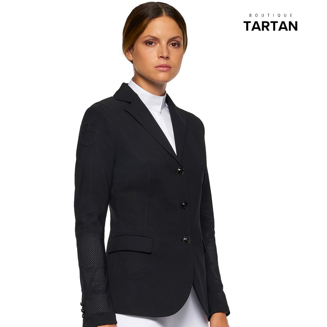 All-Over Perforated Jacket Femme