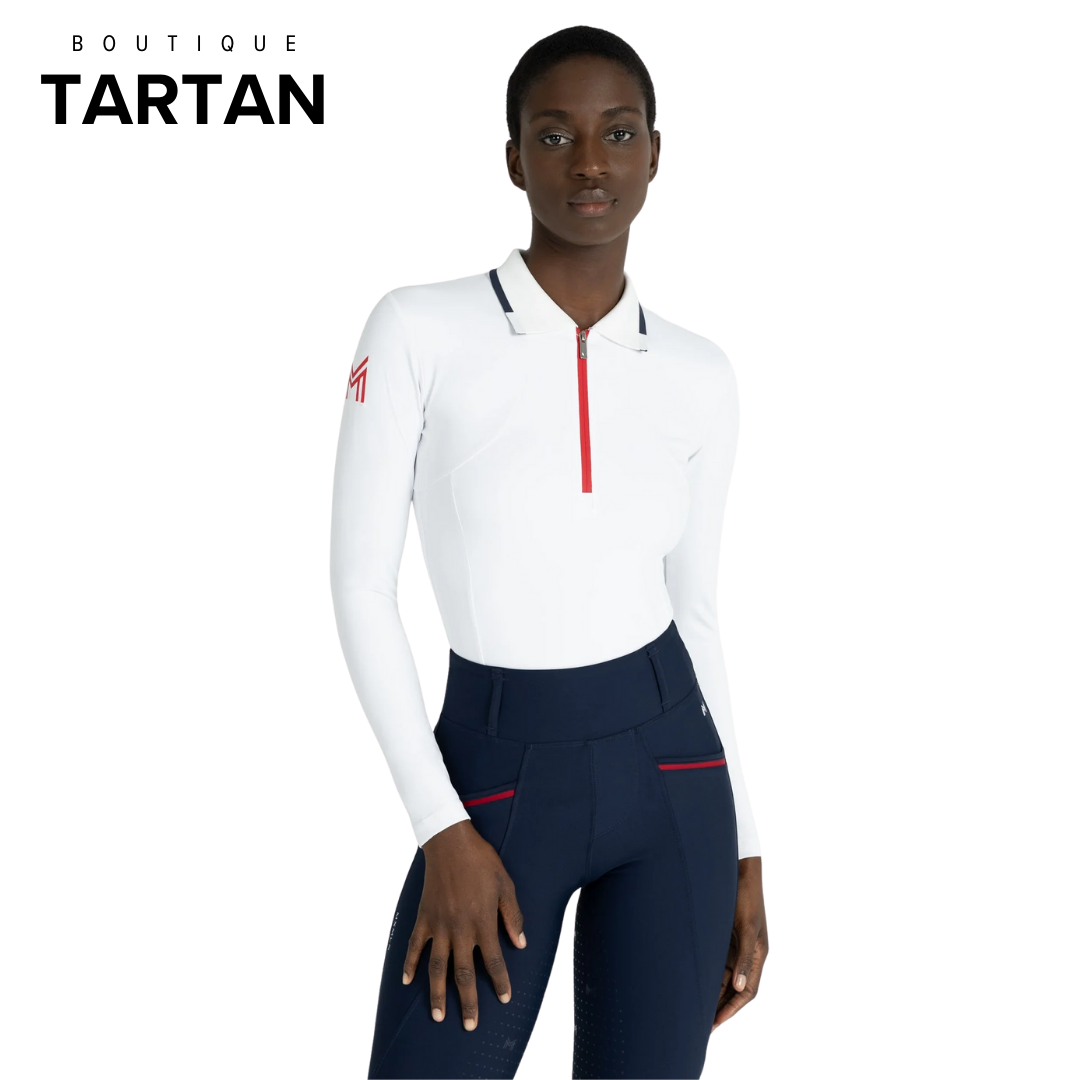Concept Long Sleeve Polo Shirt (White)