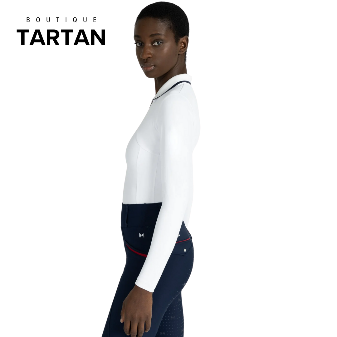 Concept Long Sleeve Polo Shirt (White)