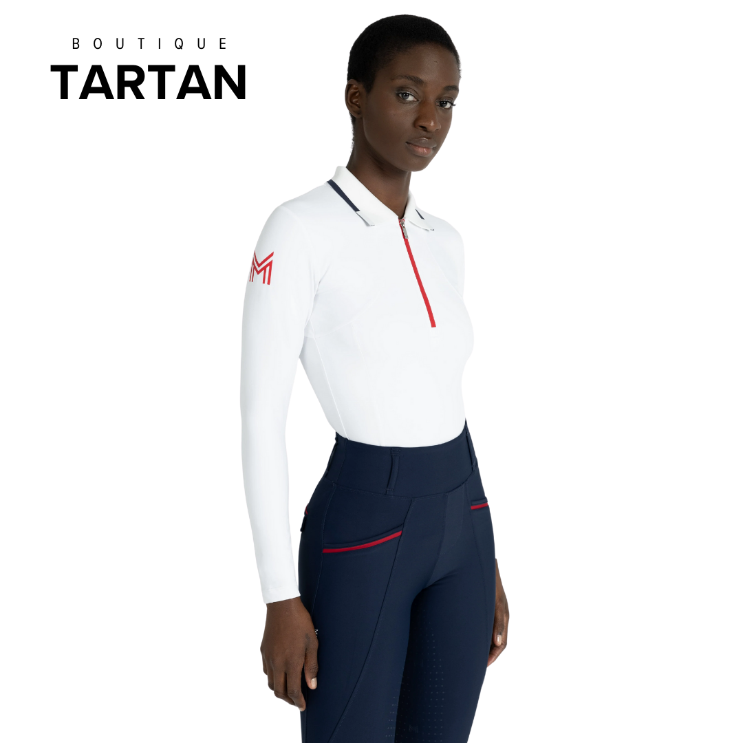 Concept Long Sleeve Polo Shirt (White)