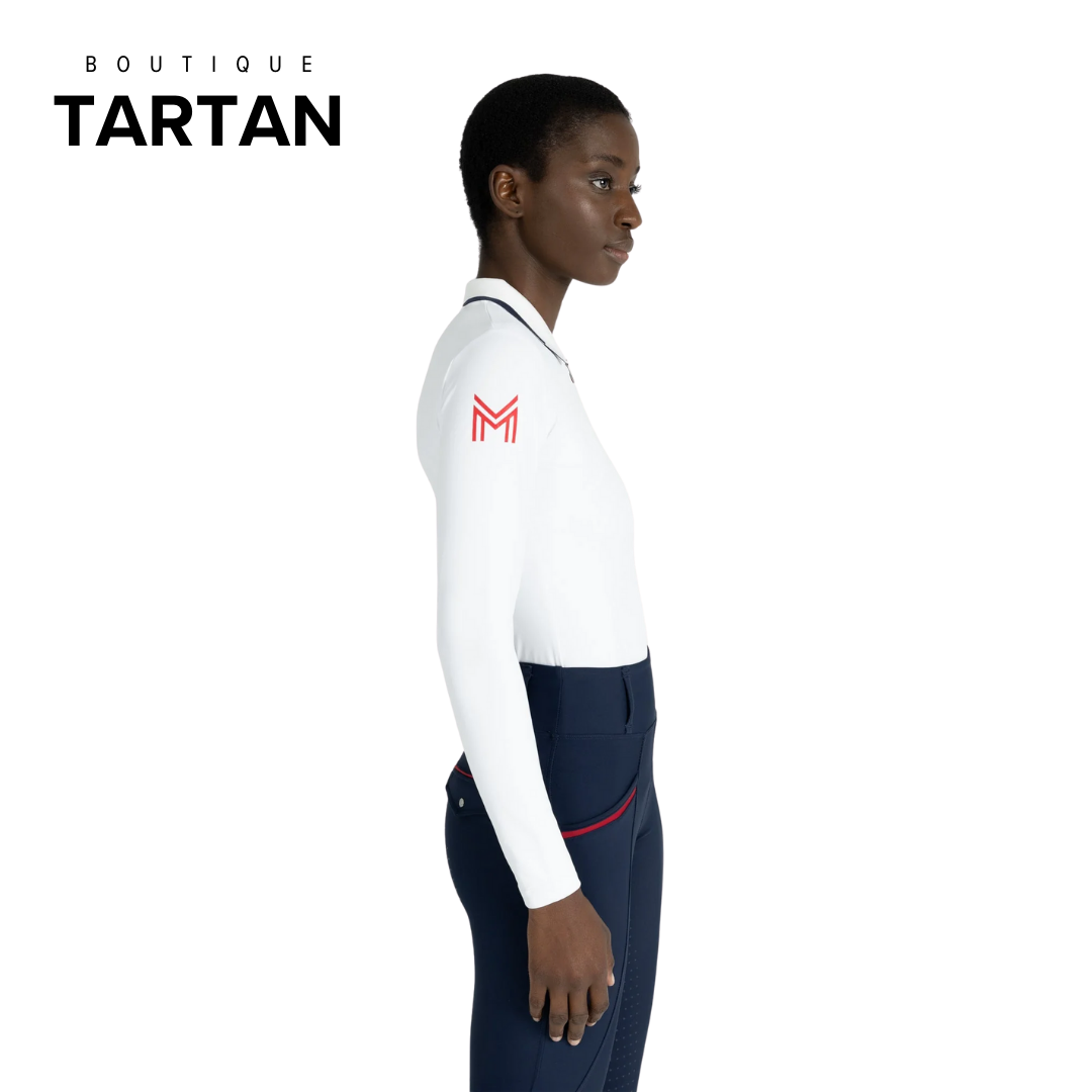 Concept Long Sleeve Polo Shirt (White)