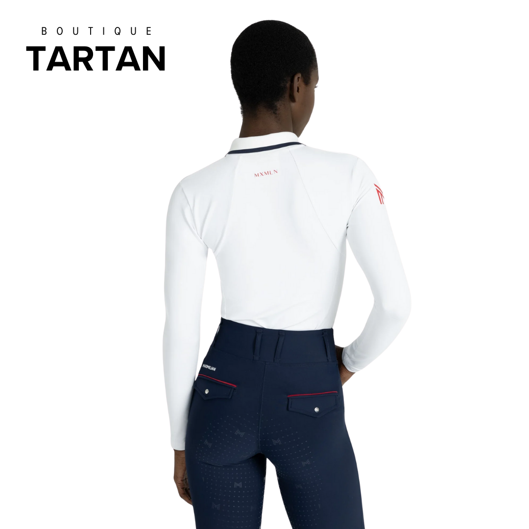 Concept Long Sleeve Polo Shirt (White)