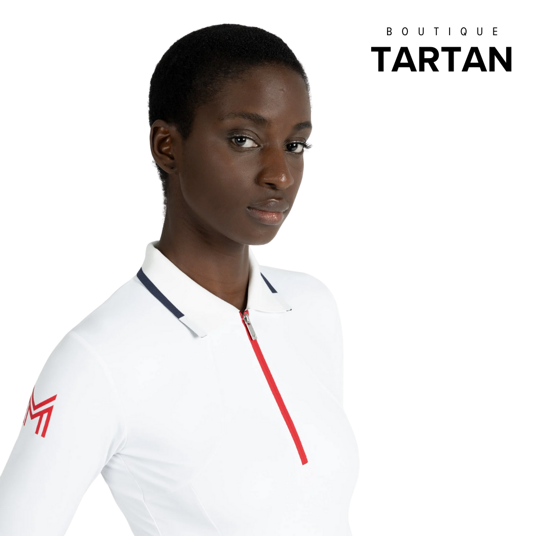 Concept Long Sleeve Polo Shirt (White)