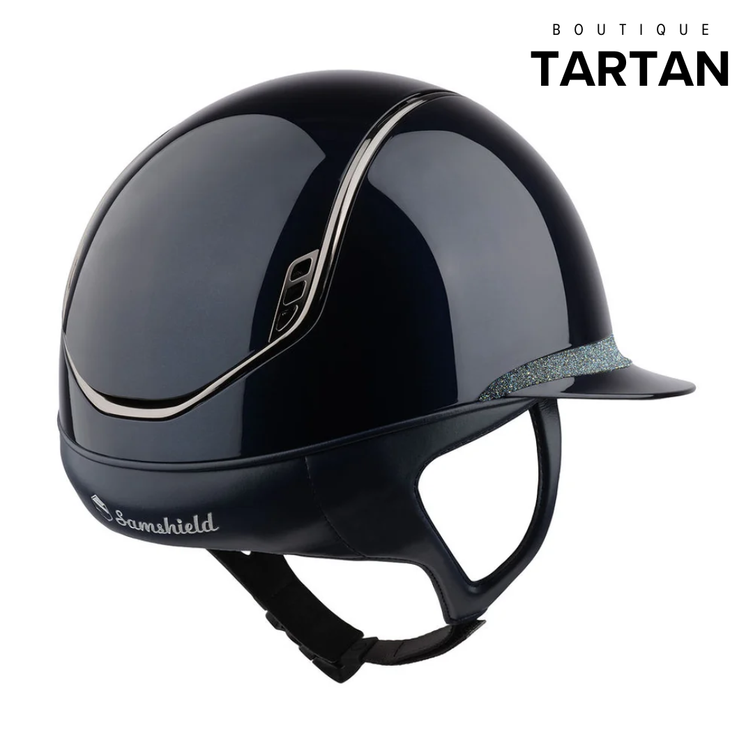 Custom | Miss 2.0 Shadowglossy Crystal Fabric Frontal Band | Blue