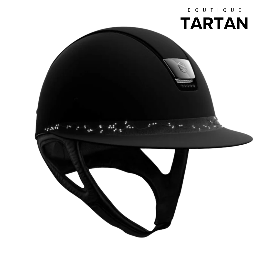 Custom | Miss 2.0 Shadowmatt | Black Crystal Leaf Frontal Band + 5 Swarovski | Black