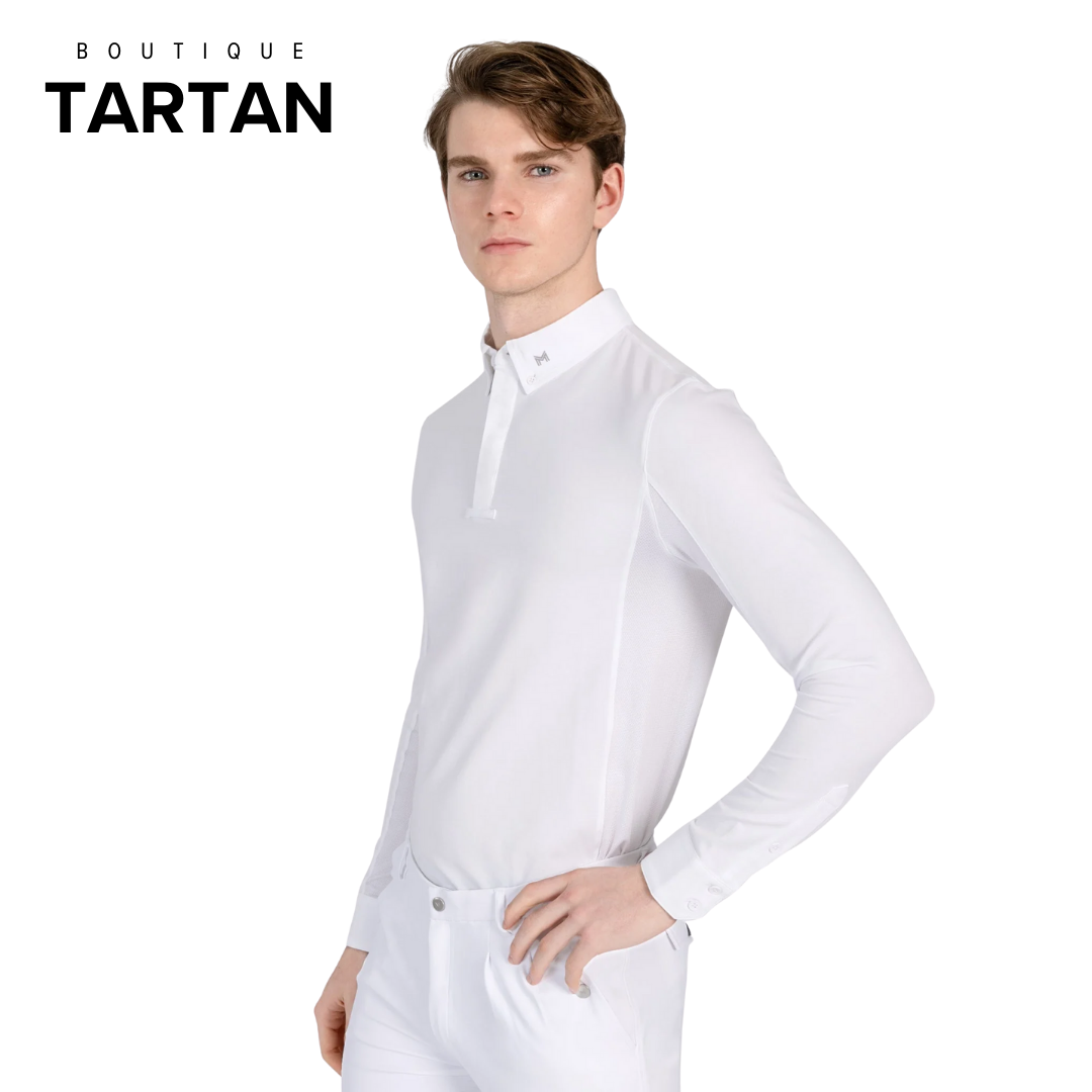 Focus Long Sleeve Competition Shirt (White)