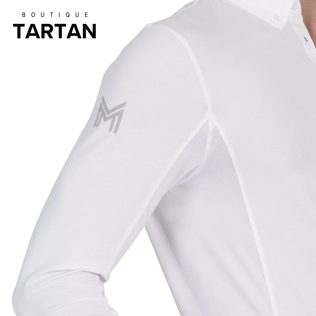 Focus Long Sleeve Competition Shirt (White)