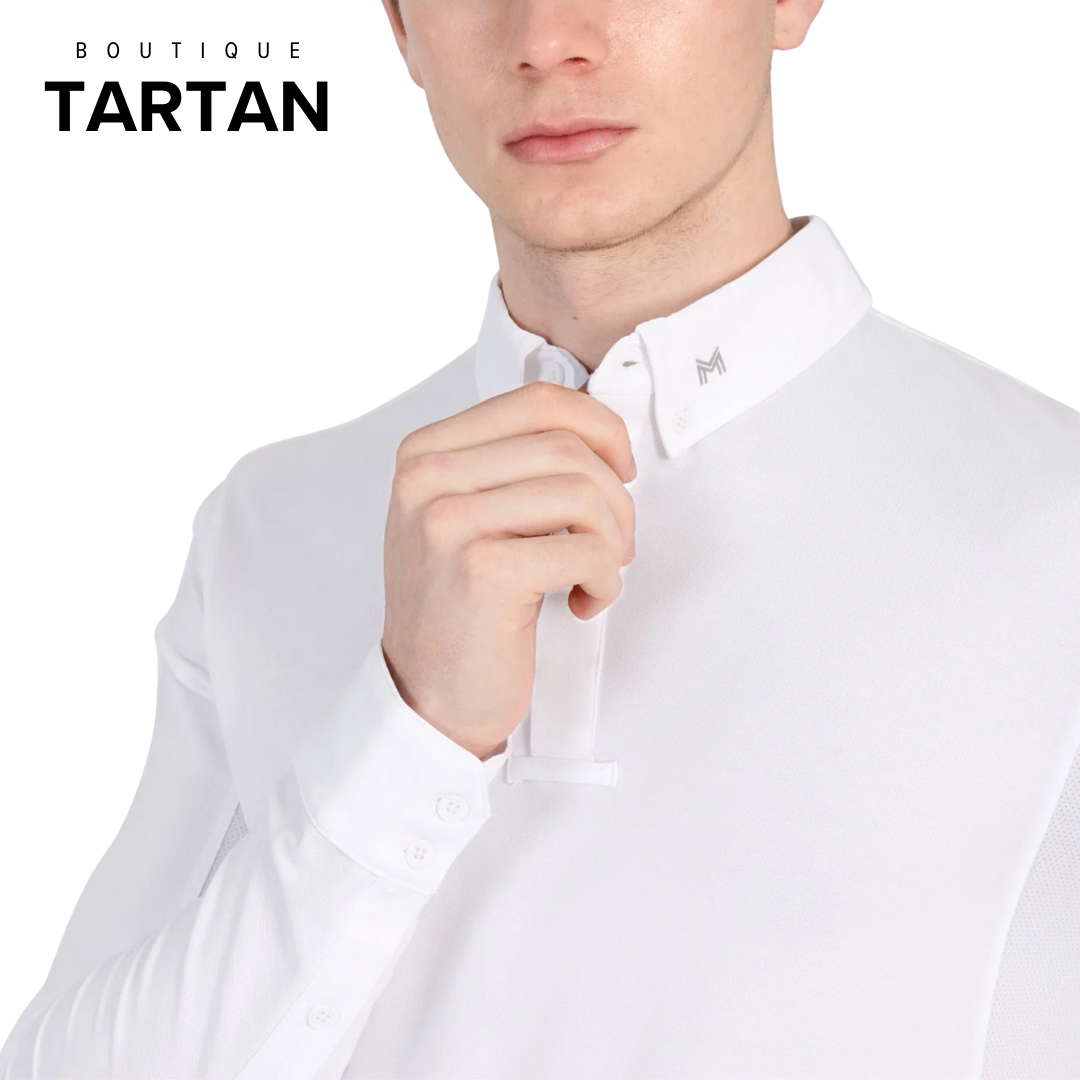 Focus Long Sleeve Competition Shirt (White)