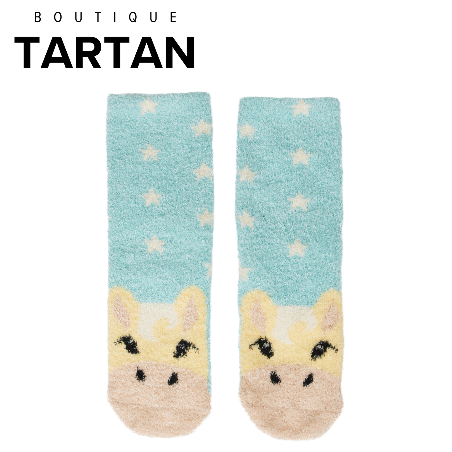 Mini Fluffy Character Socks Lemon