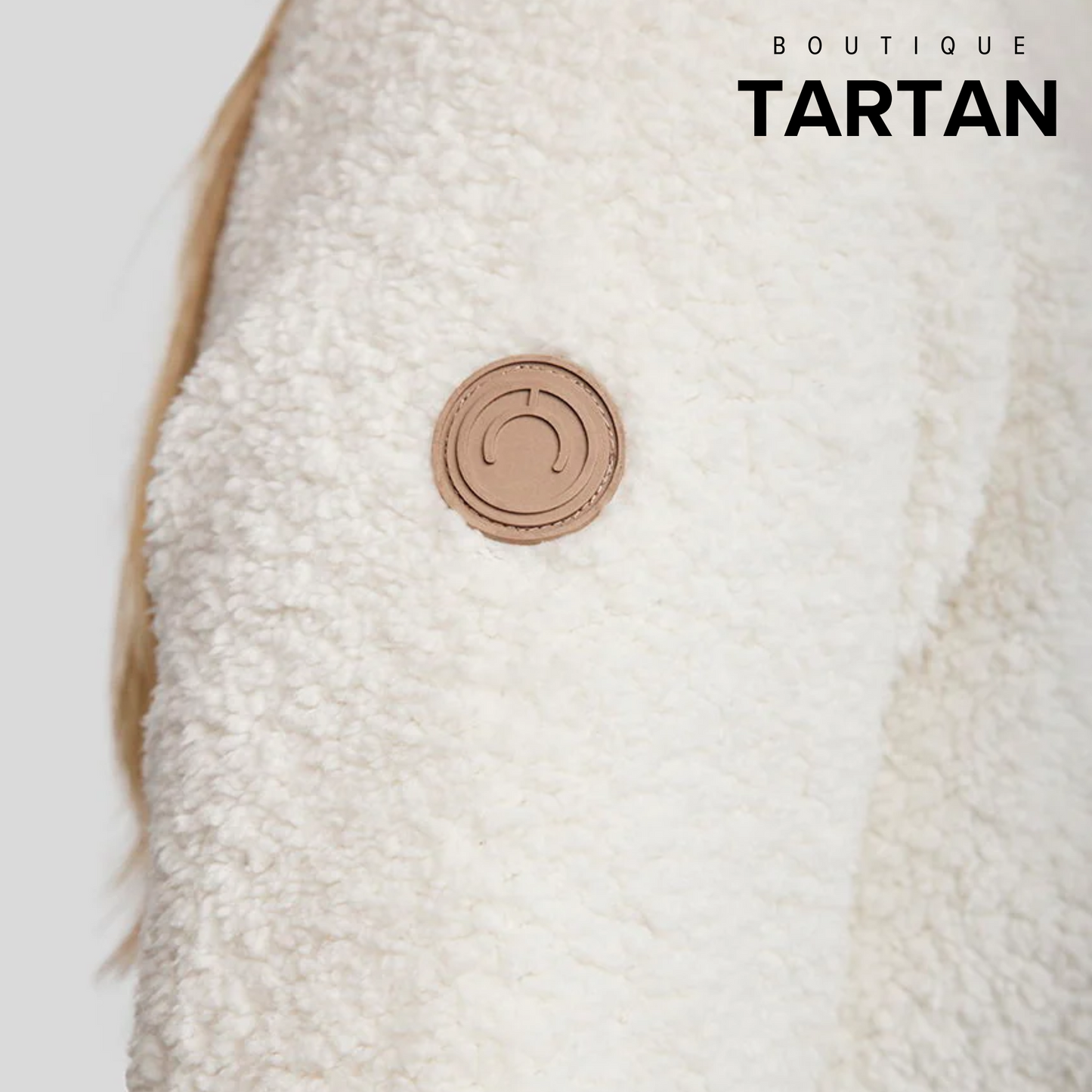 MoLea Teddy Jacket Off White