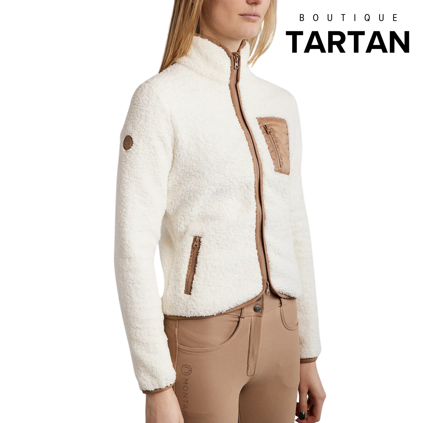 MoLea Teddy Jacket Off White