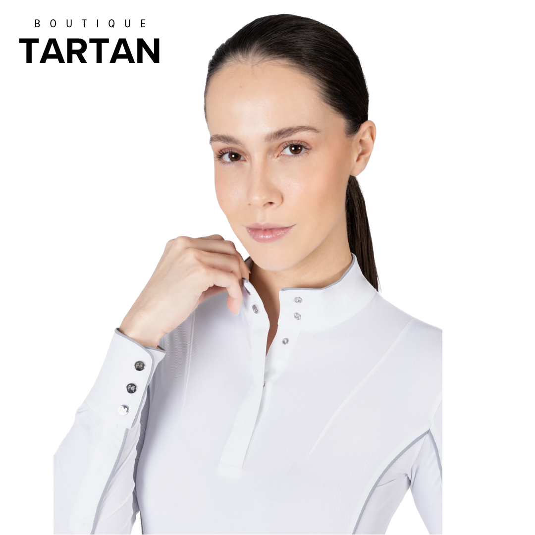 Nova Long Sleeve Show Shirt (White)