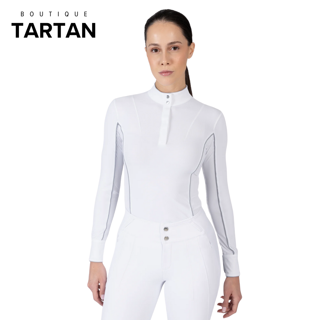 Nova Long Sleeve Show Shirt (White)
