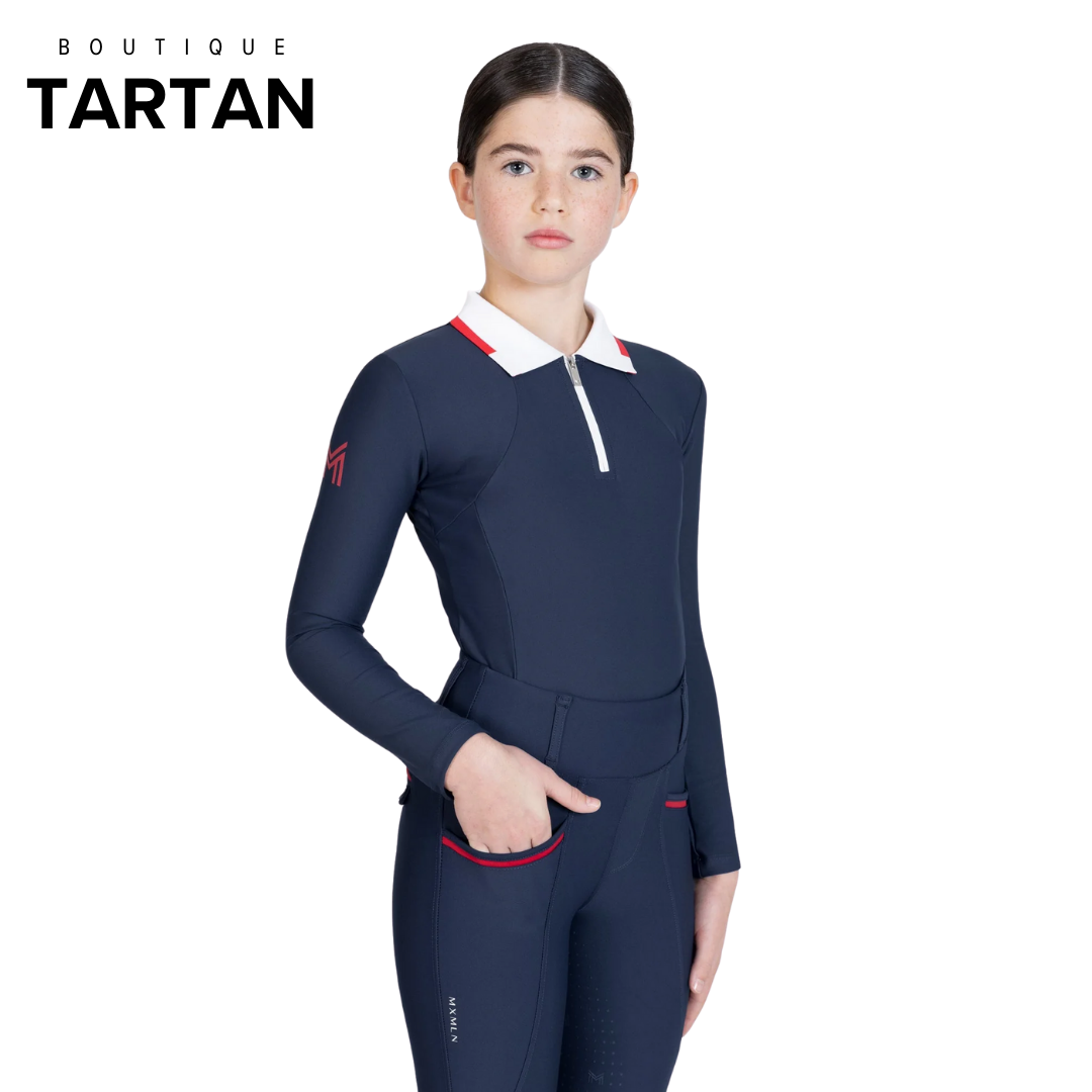 YR Concept Long Sleeve Polo Shirt (Navy)