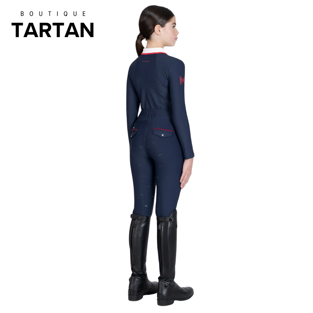 YR Concept Long Sleeve Polo Shirt (Navy)
