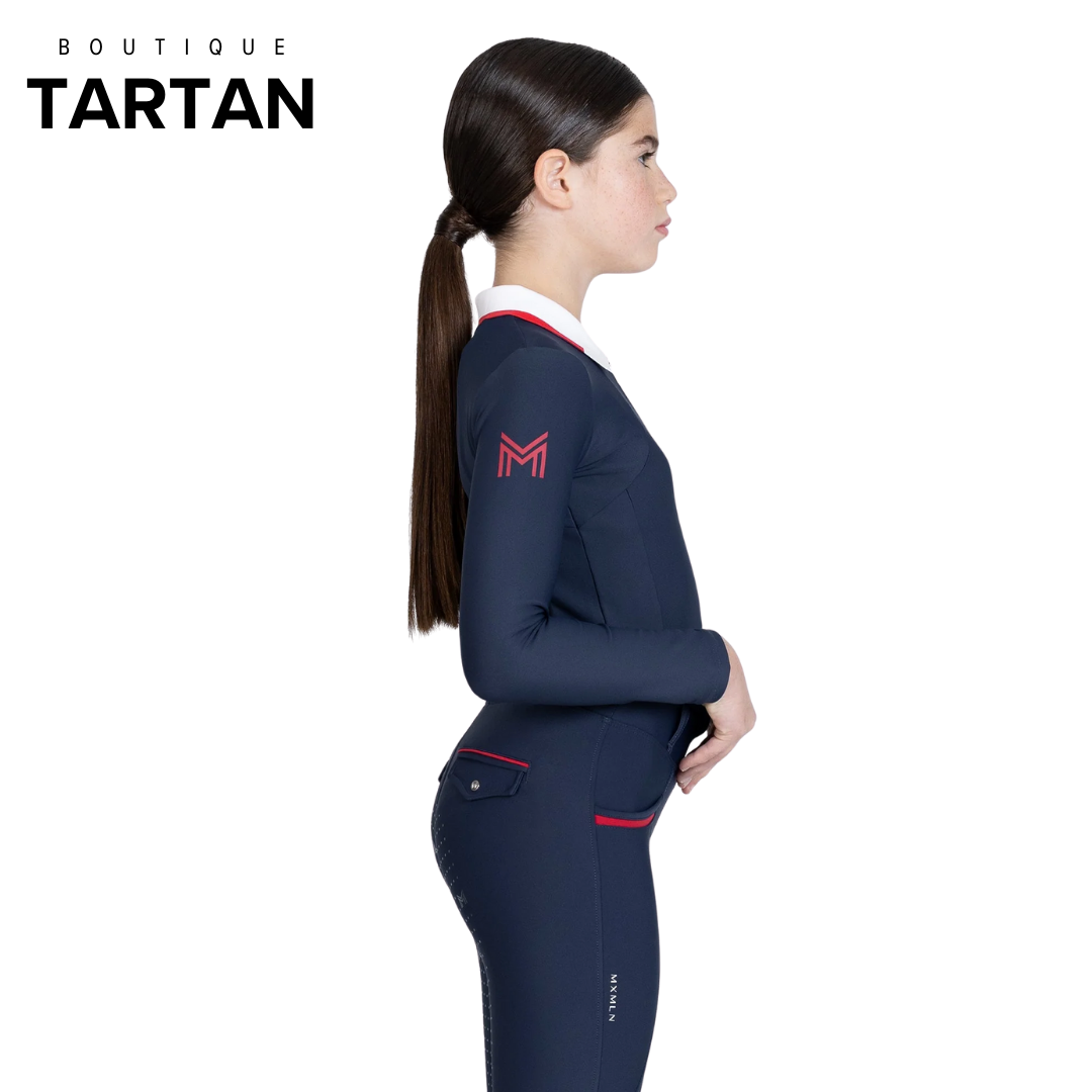 YR Concept Long Sleeve Polo Shirt (Navy)