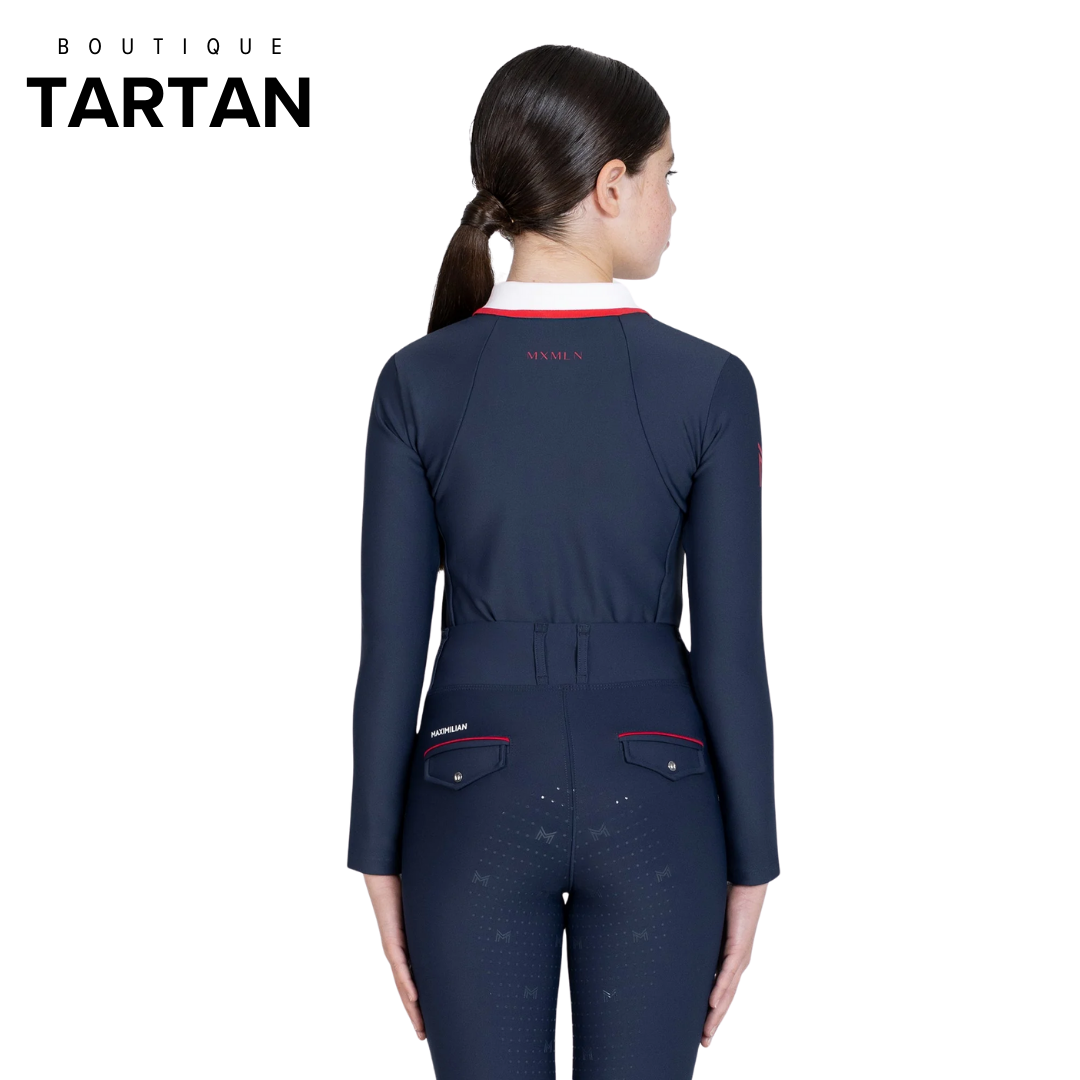 YR Concept Long Sleeve Polo Shirt (Navy)