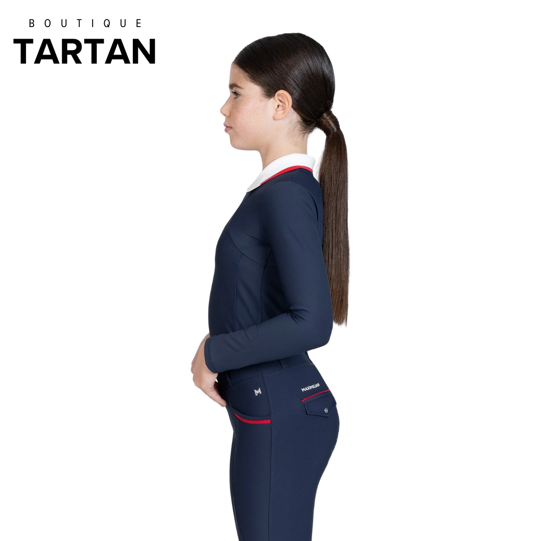 YR Concept Long Sleeve Polo Shirt (Navy)