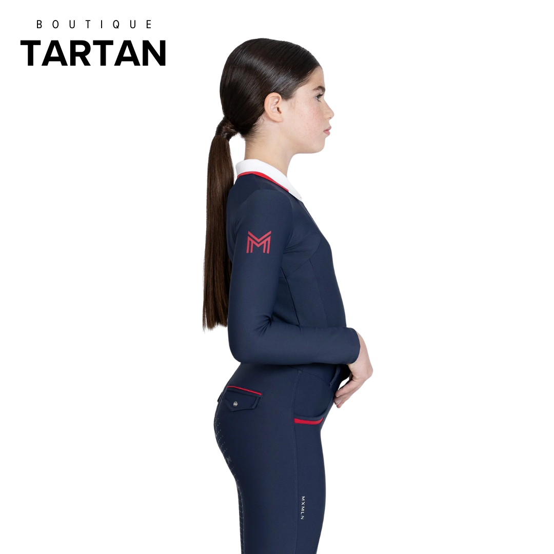 YR Concept Long Sleeve Polo Shirt (Navy)