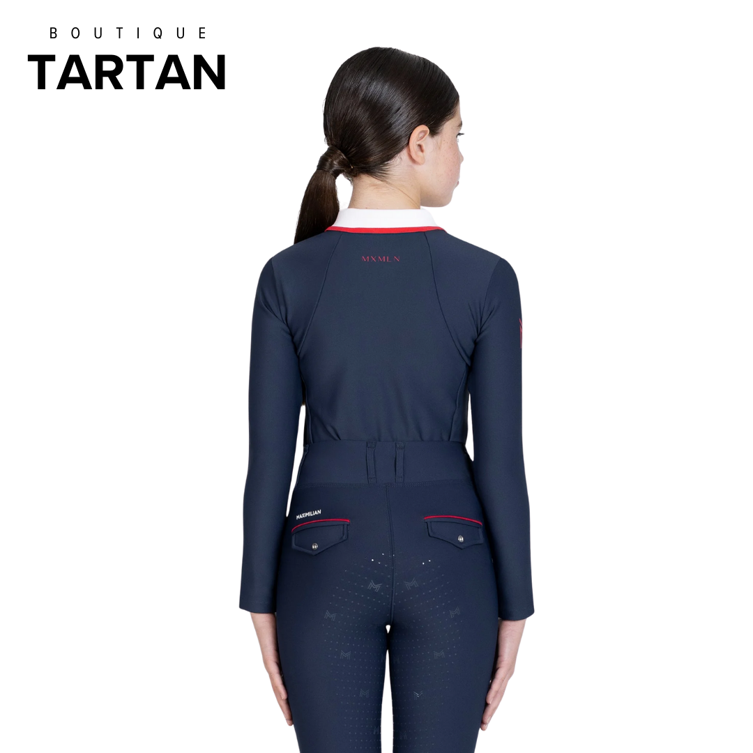 YR Concept Long Sleeve Polo Shirt (Navy)