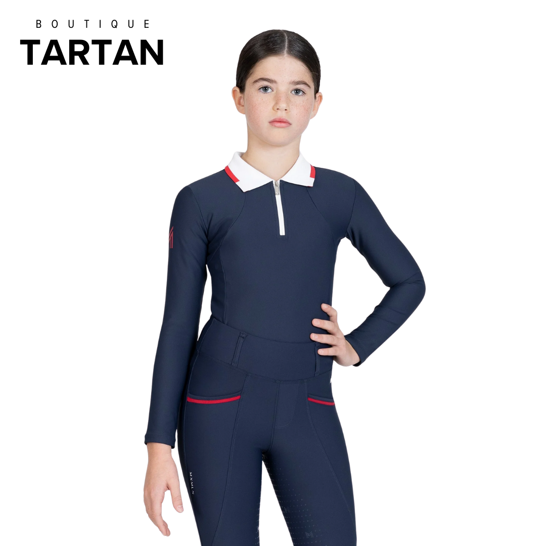 YR Concept Long Sleeve Polo Shirt (Navy)