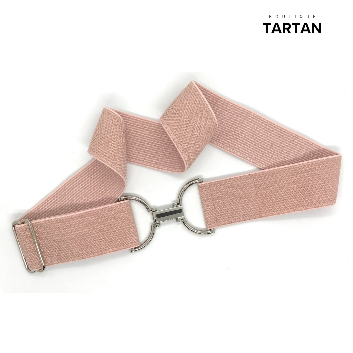 2" Herringbone - Pink Belt