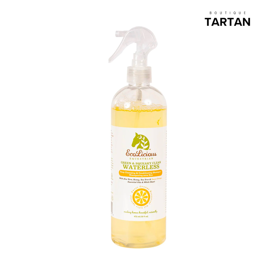 ECOLICIOUS SQUEAKY GREEN & CLEAN WATERLESS SHAMPOO, 472 ML