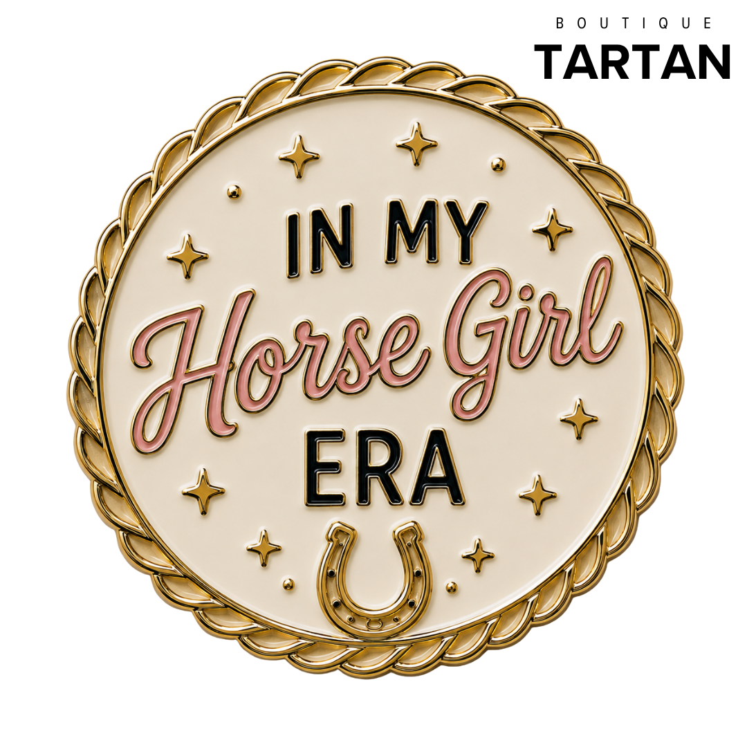Enamel Number Pins for Horse Shows | TARTAN PINS - IN MY HORSE GIRL ERA