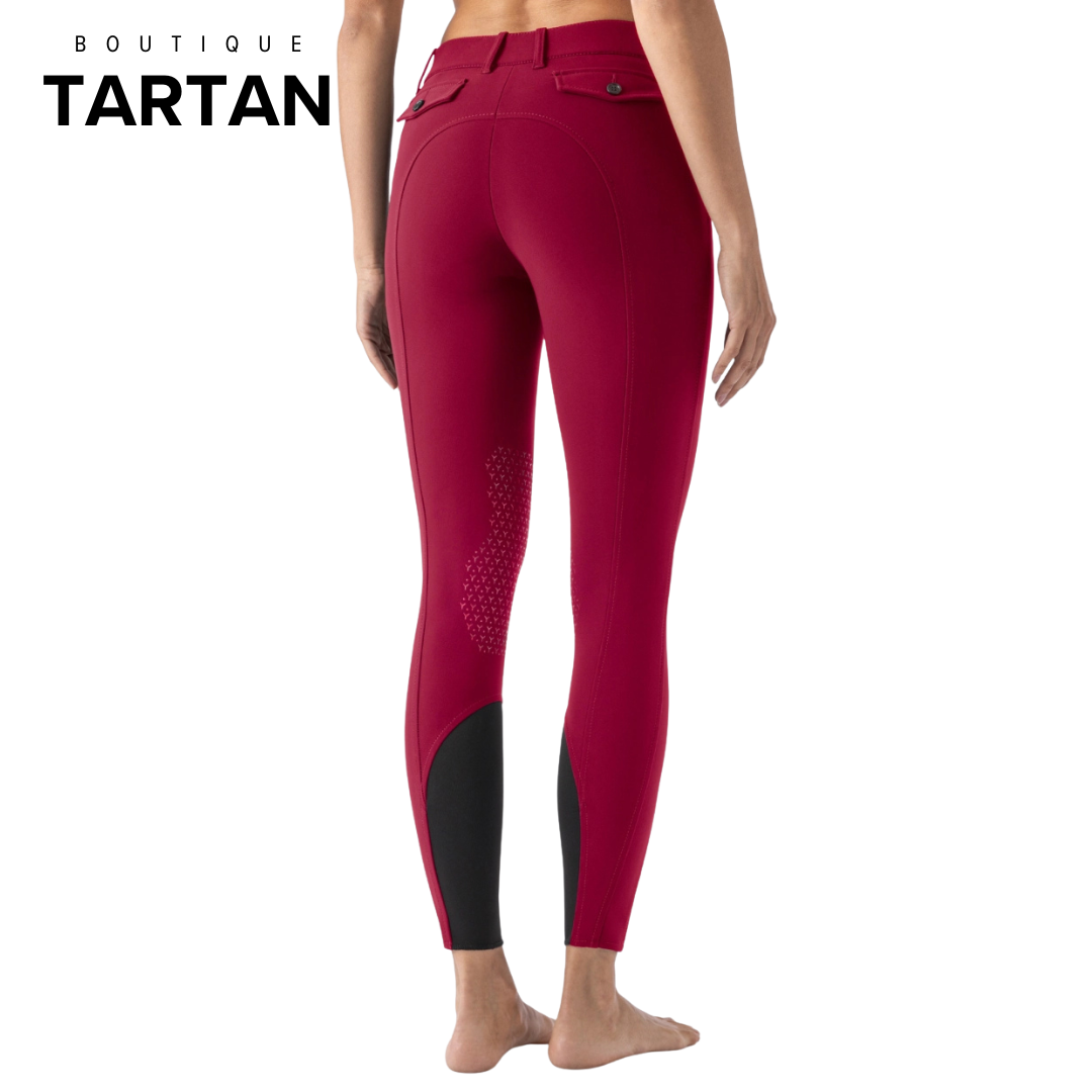 ATIRK SUMMER – CHERRY women’s B-MOVE knee grip breeches