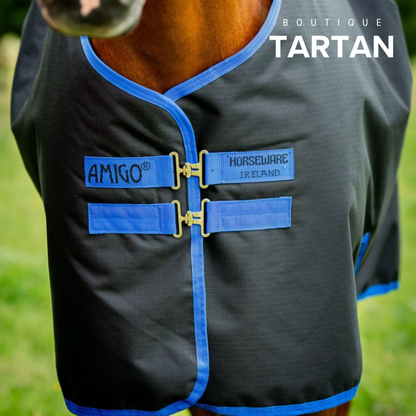 Amigo® Ripstop 900D Plus Turnout 200g (Dynasty Green/Navy & Silver)