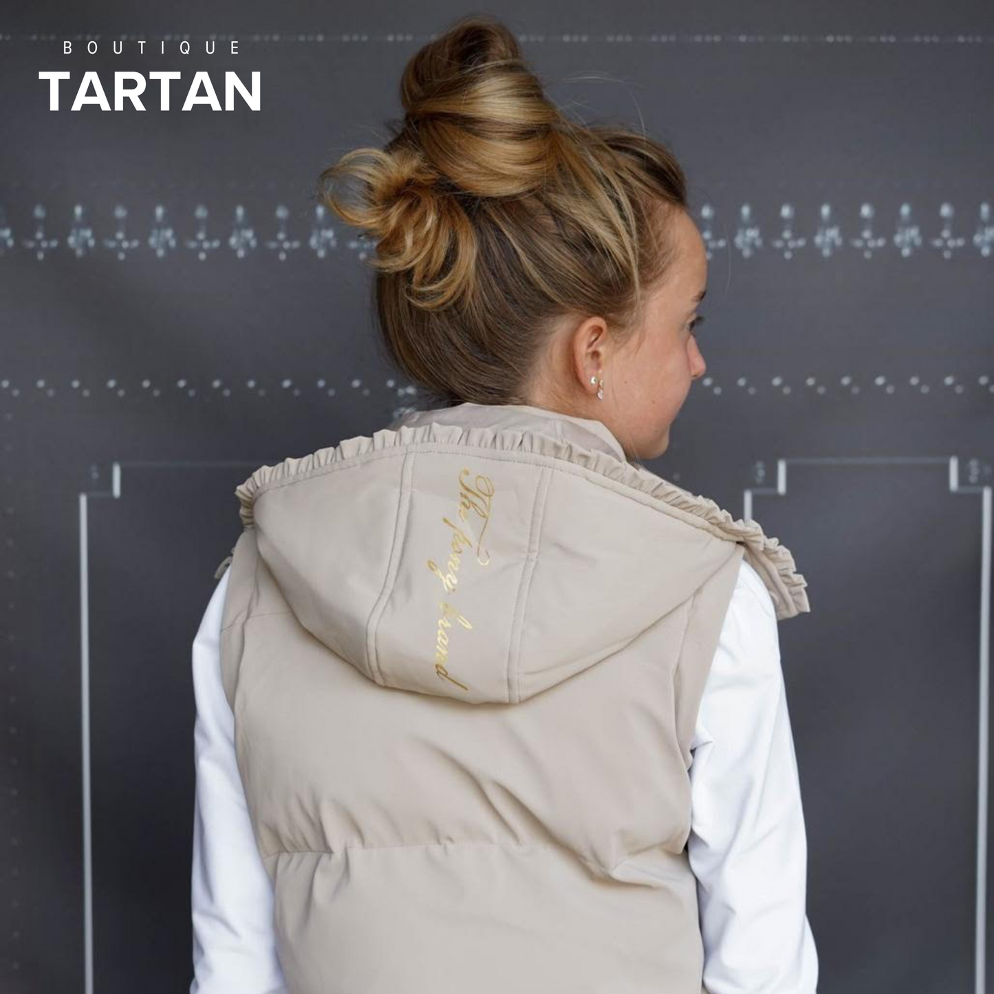 Manteau d'hiver/Veste BodyWarmer Beige
