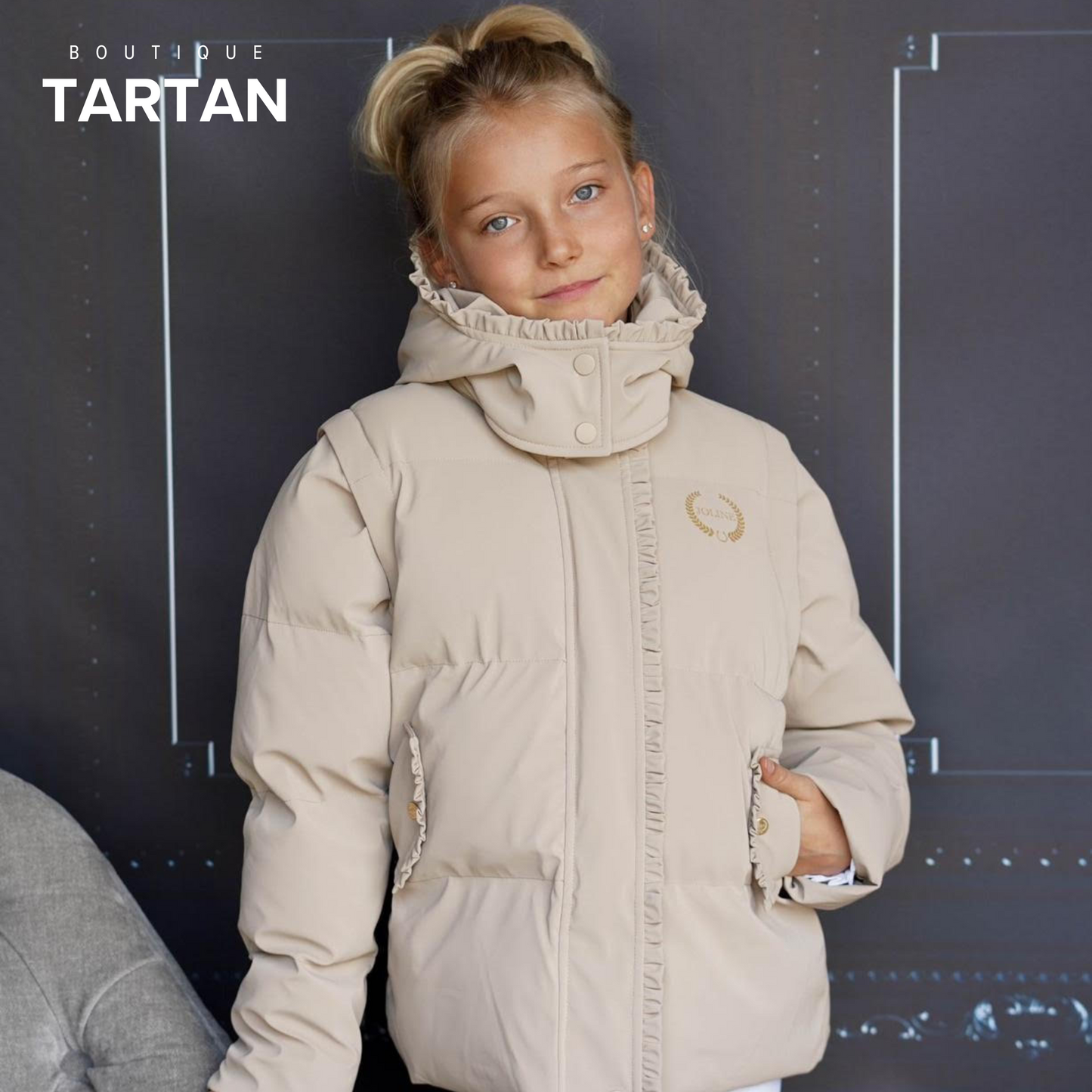 Manteau d'hiver/Veste BodyWarmer Beige
