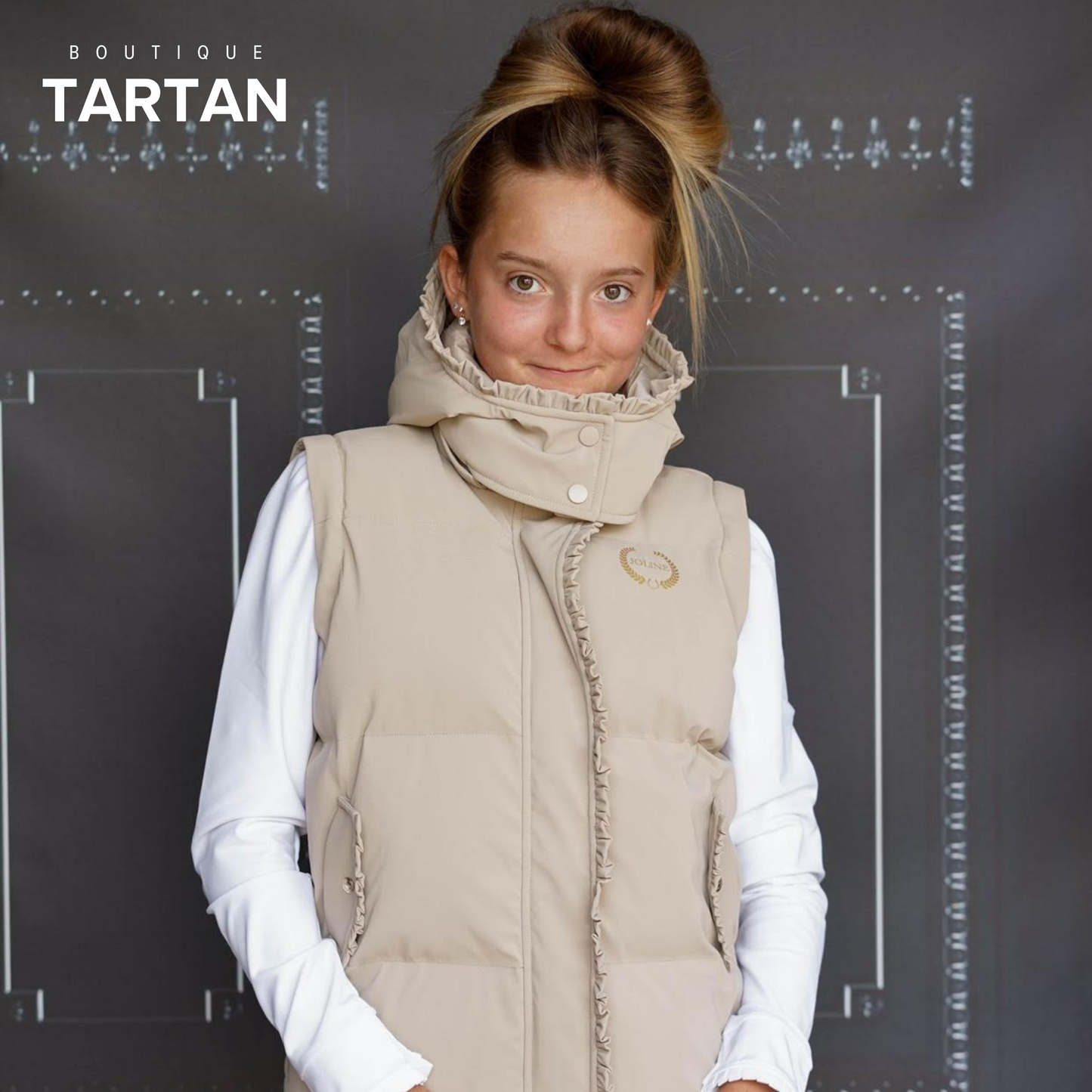 Manteau d'hiver/Veste BodyWarmer Beige
