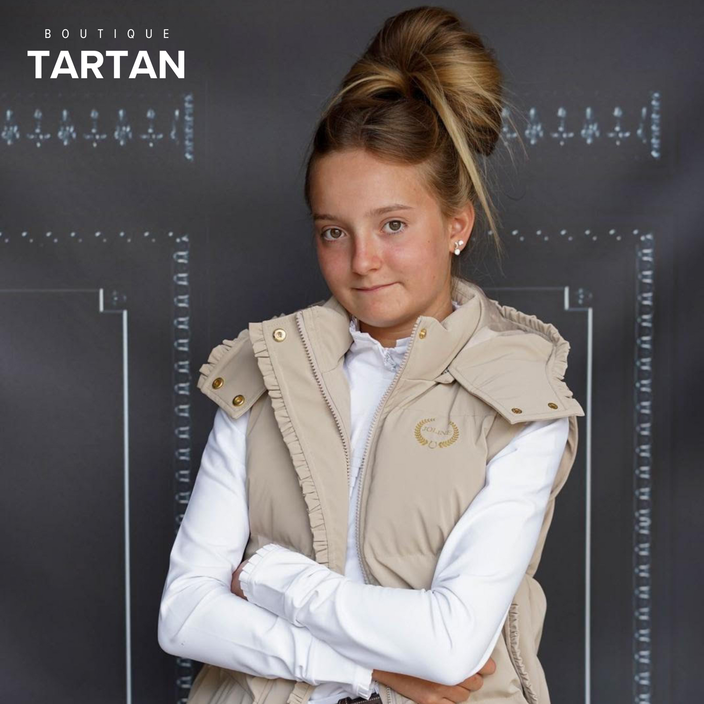Manteau d'hiver/Veste BodyWarmer Beige