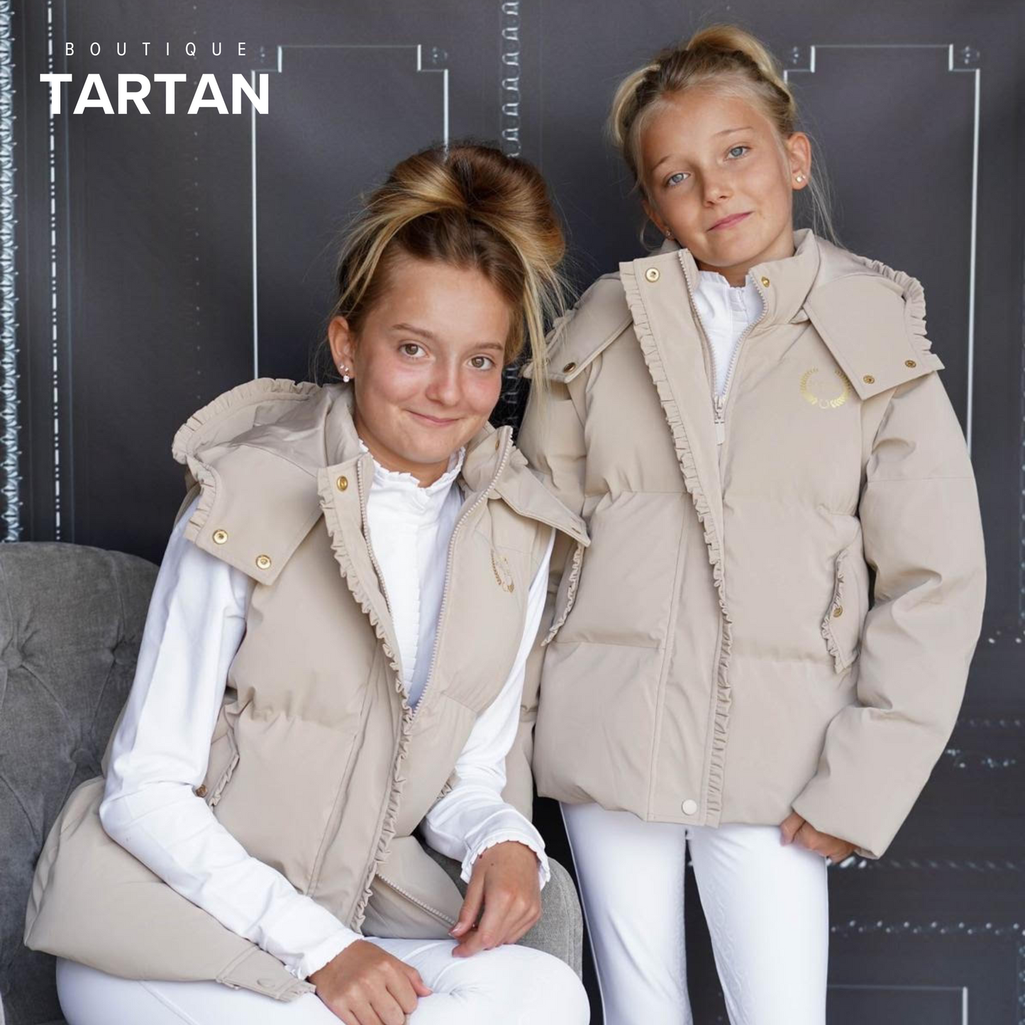 Manteau d'hiver/Veste BodyWarmer Beige