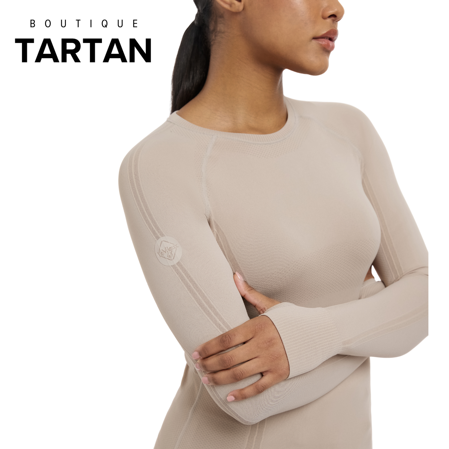 Britney Seamless Long Sleeve Top Almond