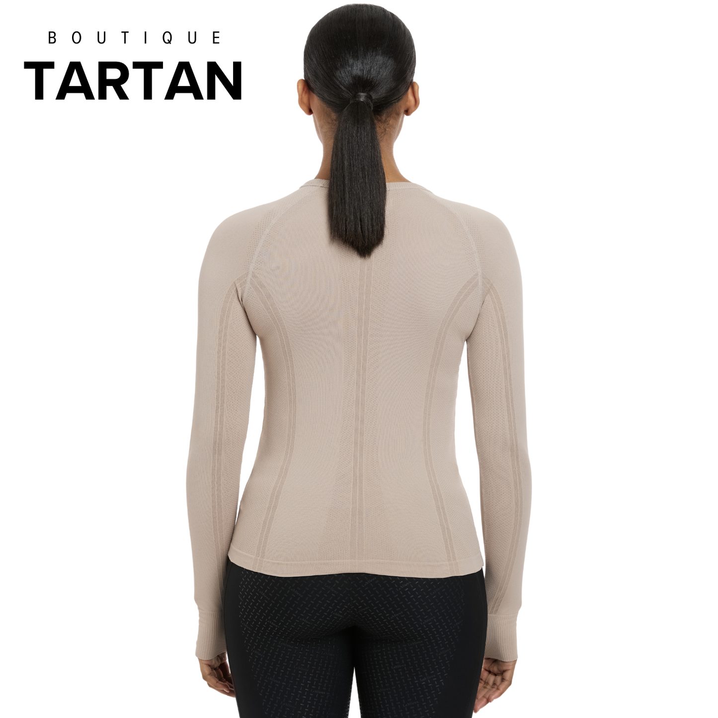 Britney Seamless Long Sleeve Top Almond