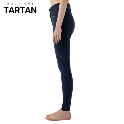 CRYSTALEK - High-waisted BLUE knee grip breeches