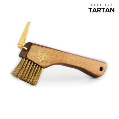 Copper Bristle Wooden Hoof Pick