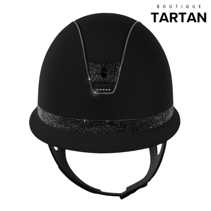 Custom | Miss 2.0 Shadowmatt - Crystal Fabric Blazon/Frontal Band 300 SW Jet Hematite | Black