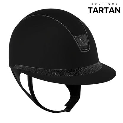 Custom | Miss 2.0 Shadowmatt - Crystal Fabric Blazon/Frontal Band 300 SW Jet Hematite | Black