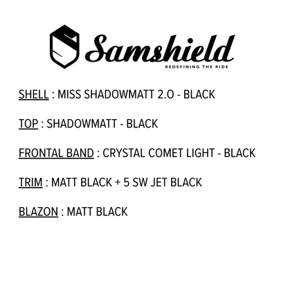 Custom | Miss 2.0 Shadowmatt - Crystal Comet Light Frontal Band Black | Black