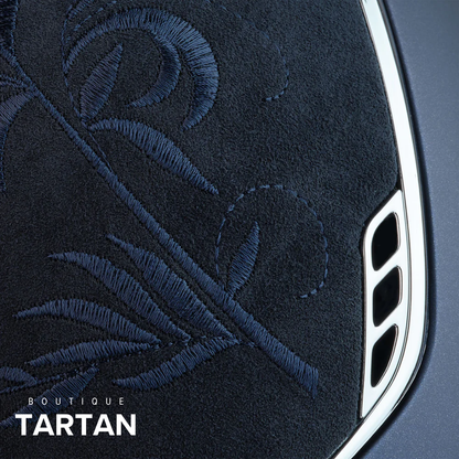 Custom | Miss 2.0 Shadowmatt Flower Embroidery | Crystal Fabric Blue Blazon | Navy