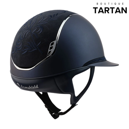 Custom | Miss 2.0 Shadowmatt Flower Embroidery | Navy | Silver Trim