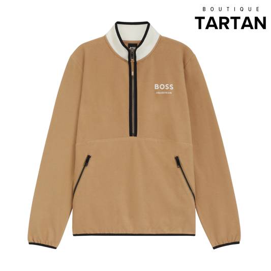 Fedora Half Zip Felpa Camel