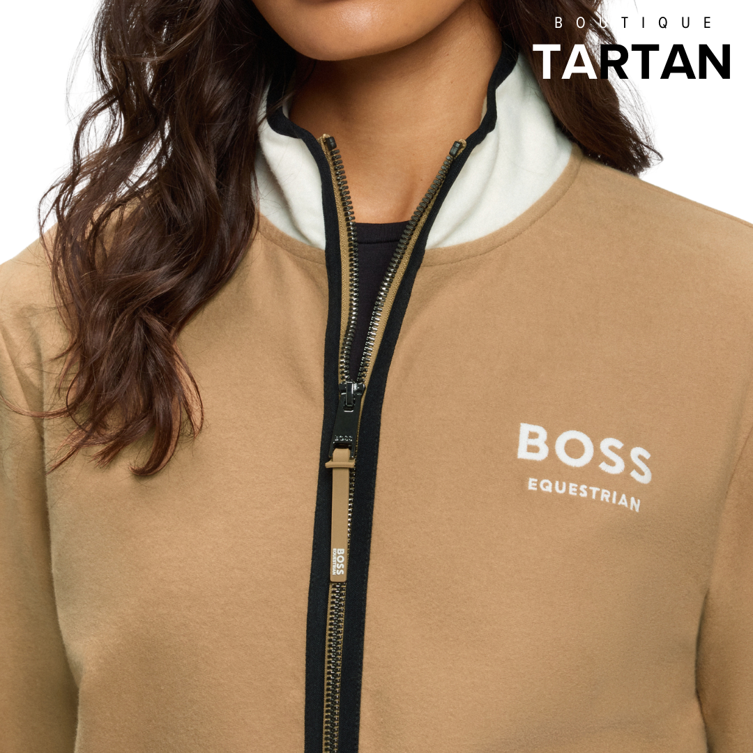 Fedora Half Zip Felpa Camel