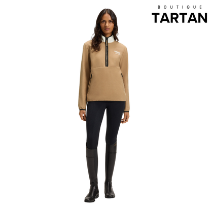 Fedora Half Zip Felpa Camel